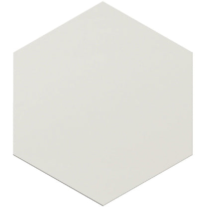 Chiffon White 8x9 Matte Hexagon Porcelain Tile (25 pack, 9.93 sq ft/case) - Sample