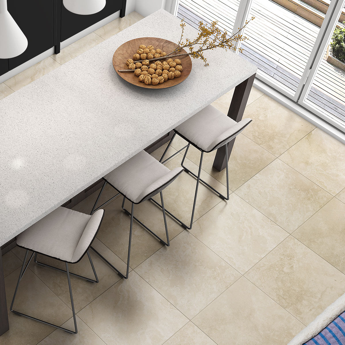 Chiaro Honed Filled Travertine Tile