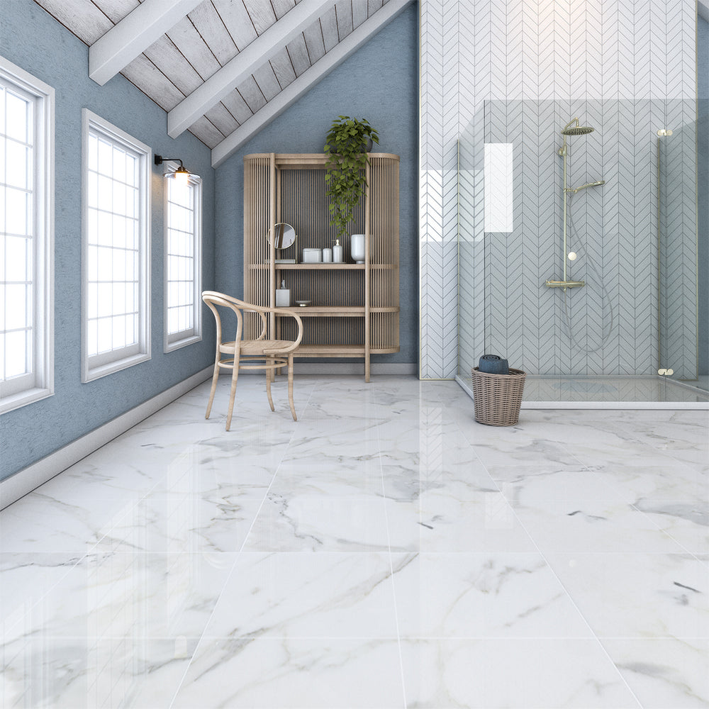 Calacatta Gold Polished Marble Tile