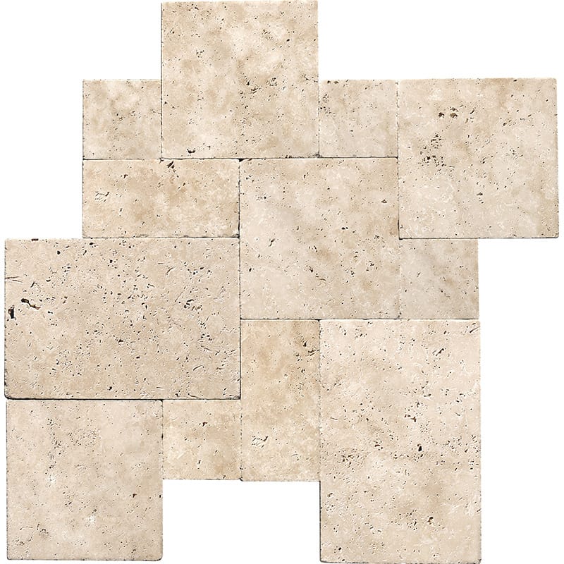 Ivory Tumbled Travertine Tile