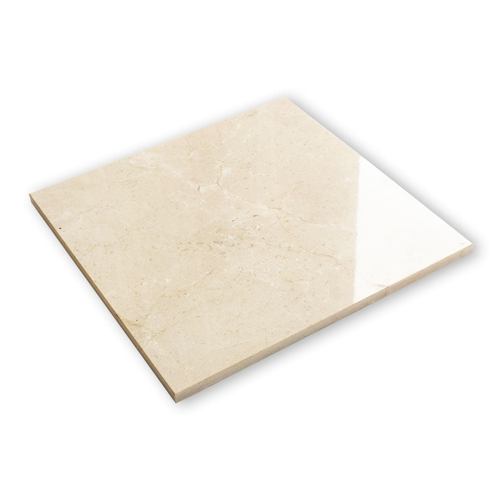 Crema Marfil Polished Marble Tile