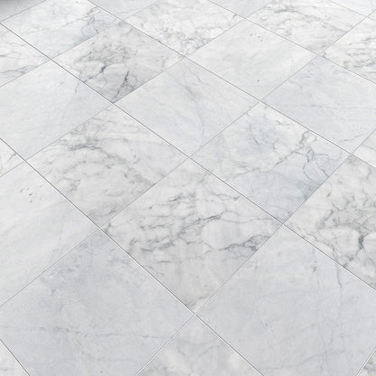 Carrara T Honed Marble Tile