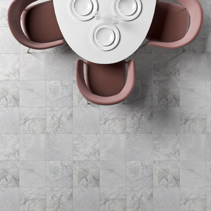 Carrara T Honed Marble Tile