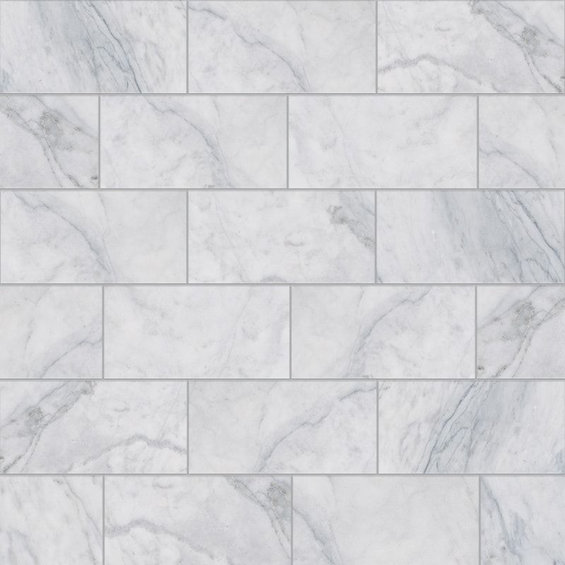 Carrara T Honed Marble Tile