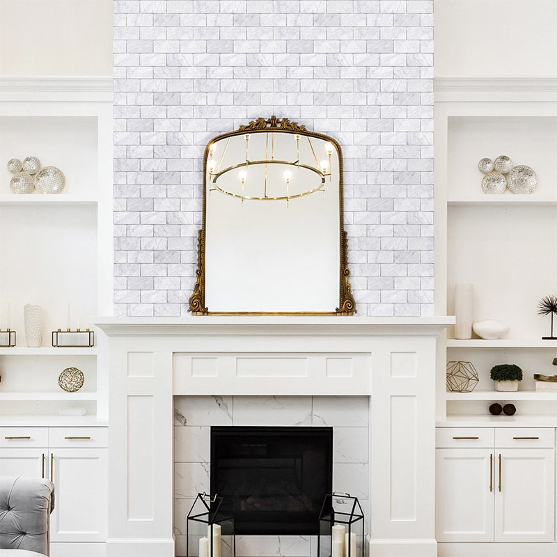 Carrara T Honed Marble Tile