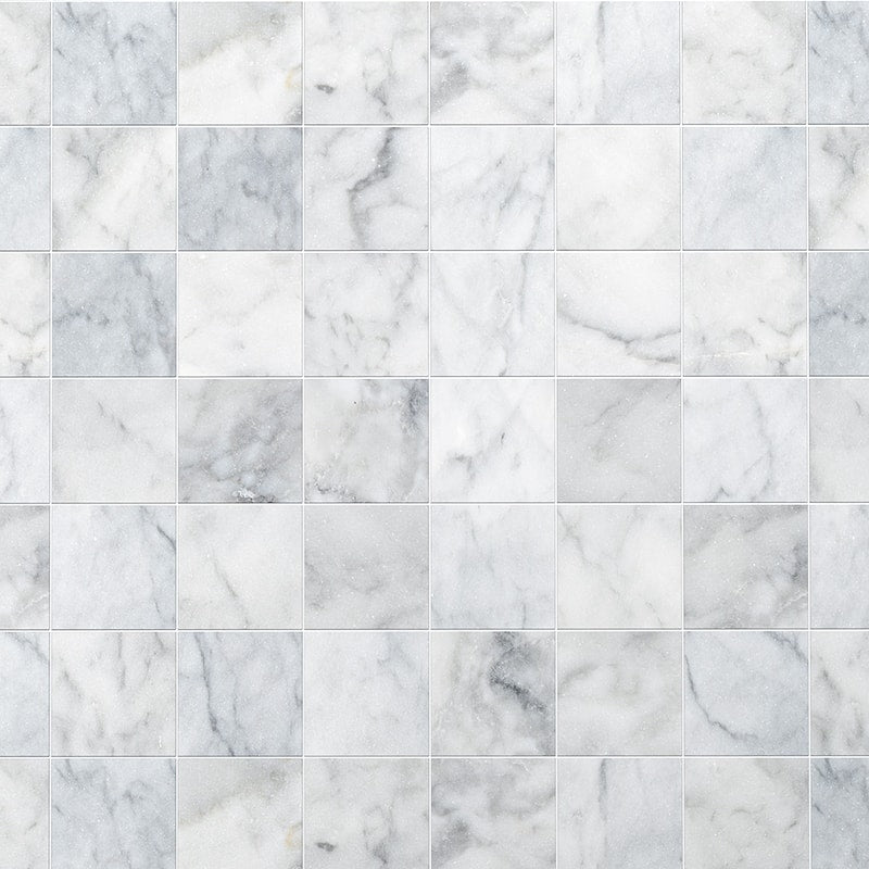 Carrara T Honed Marble Tile