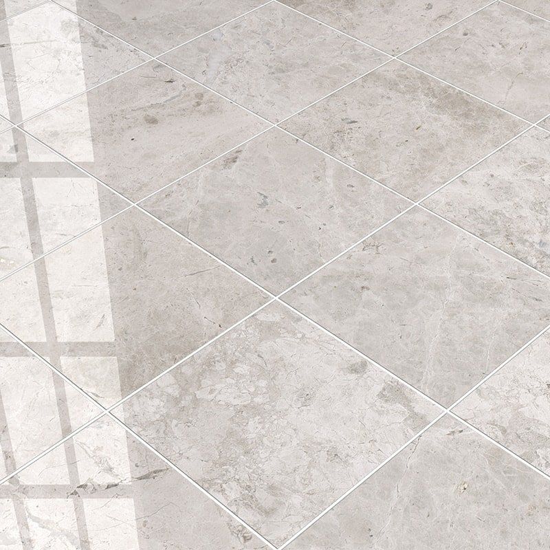 Silver Mystique Polished Marble Tile