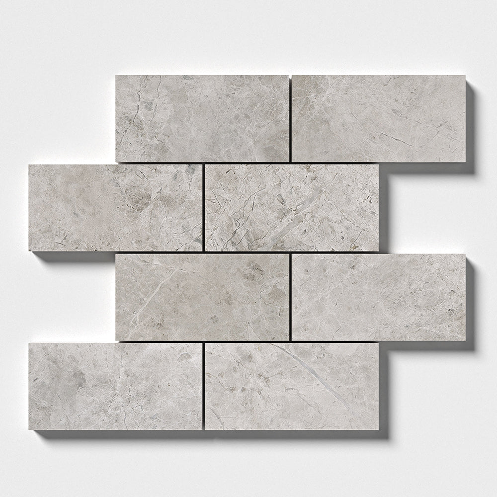 Silver Mystique Polished Marble Tile