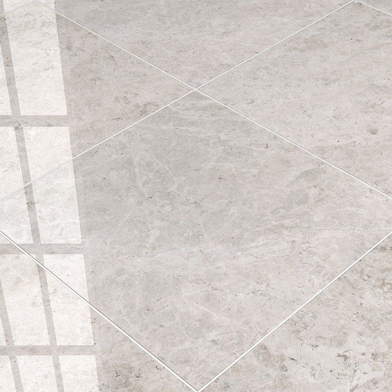 Silver Mystique Polished Marble Tile