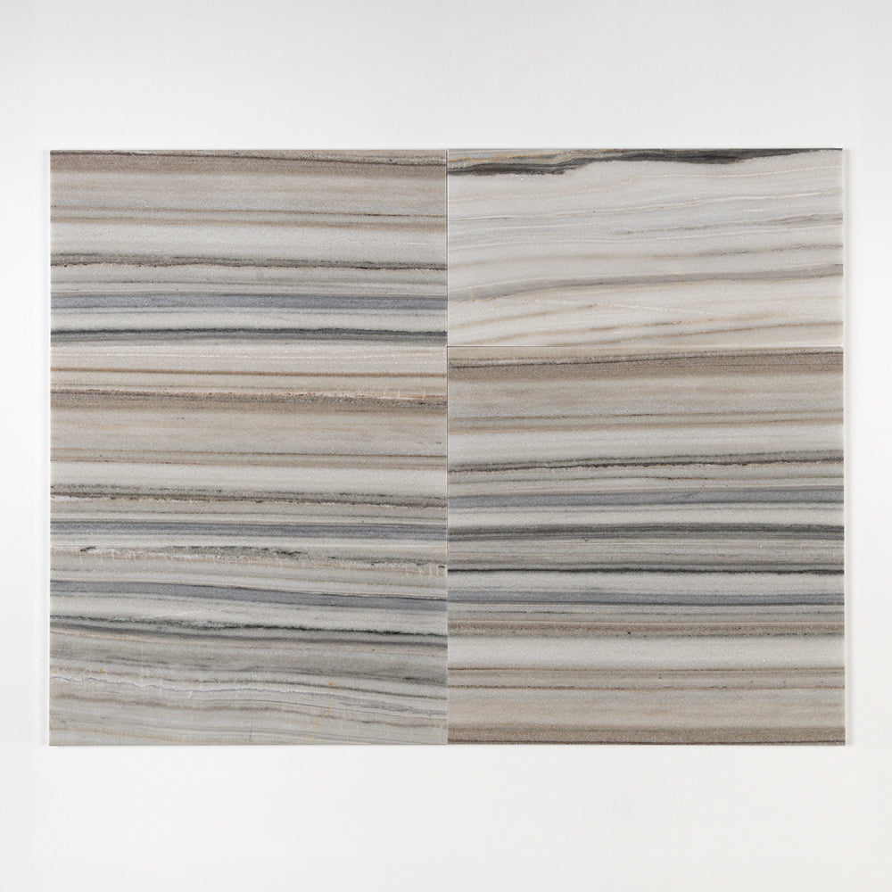 Silver Sky Polished Marble Tile