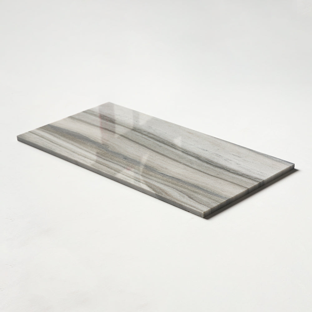 Silver Sky Polished Marble Tile