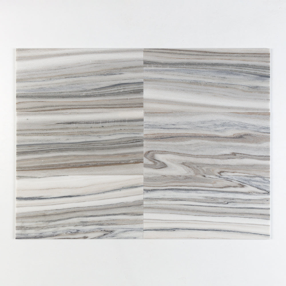 Silver Sky Honed Marble Tile