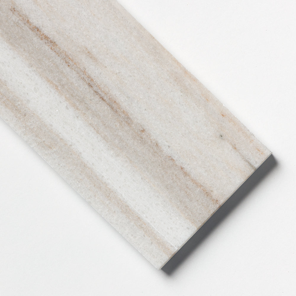 Silver Sky Polished Subway Marble Tile