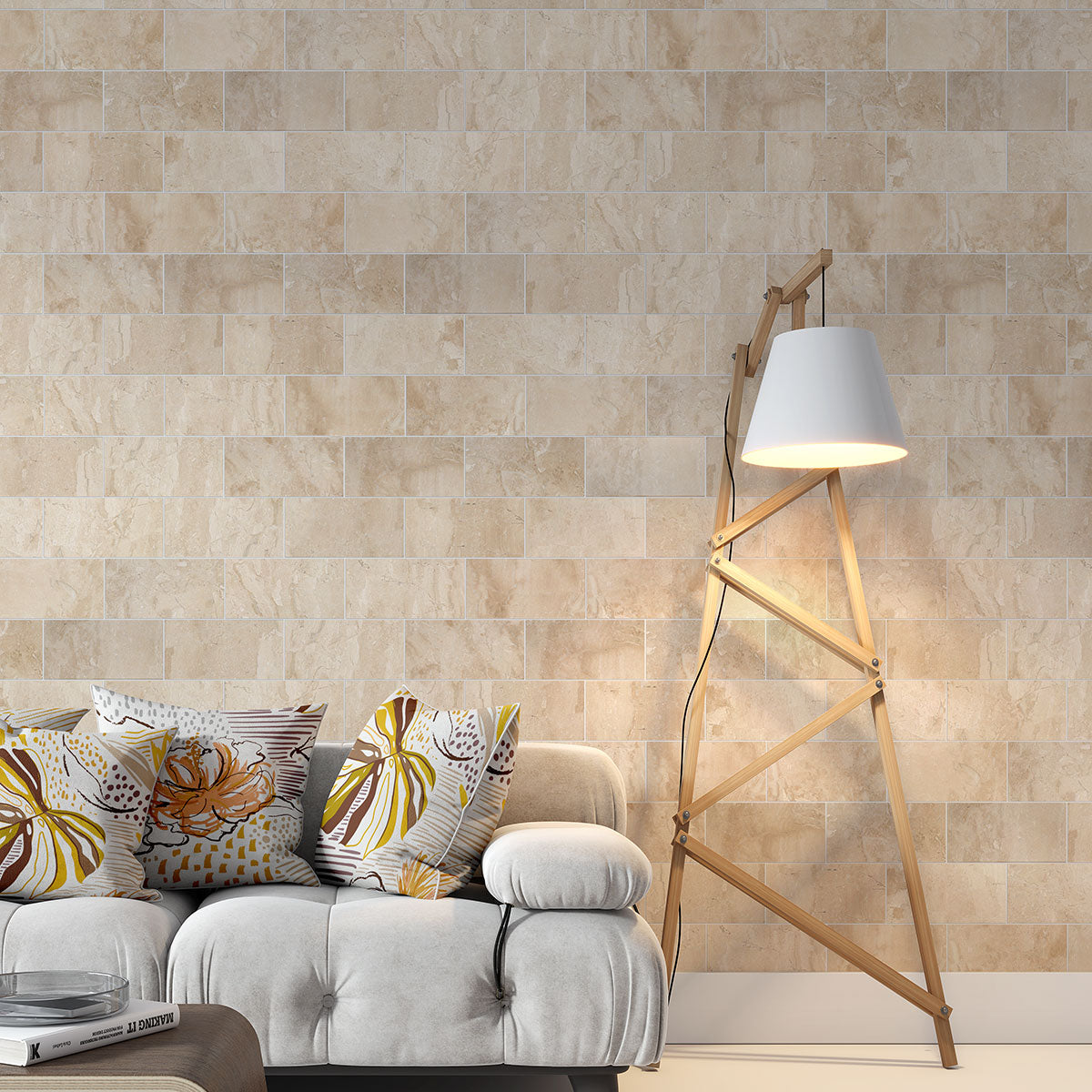 Royal Beige Polished Marble Tile
