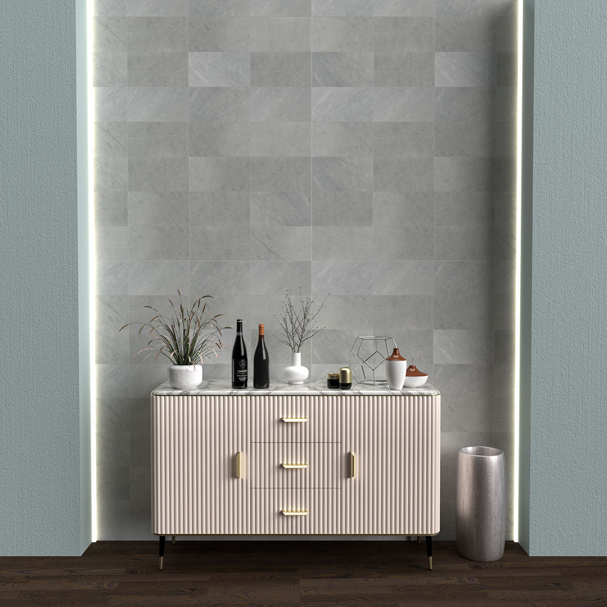 Carrara T Honed Marble Tile