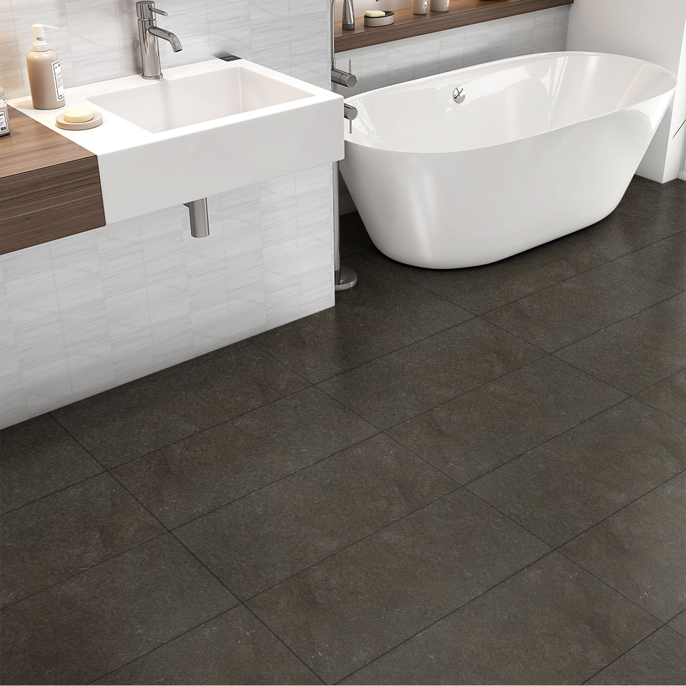 Gray Fousanna Honed Limestone Tile