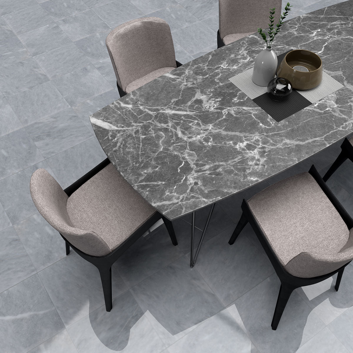 Bardiglio Light Polished Marble Tile