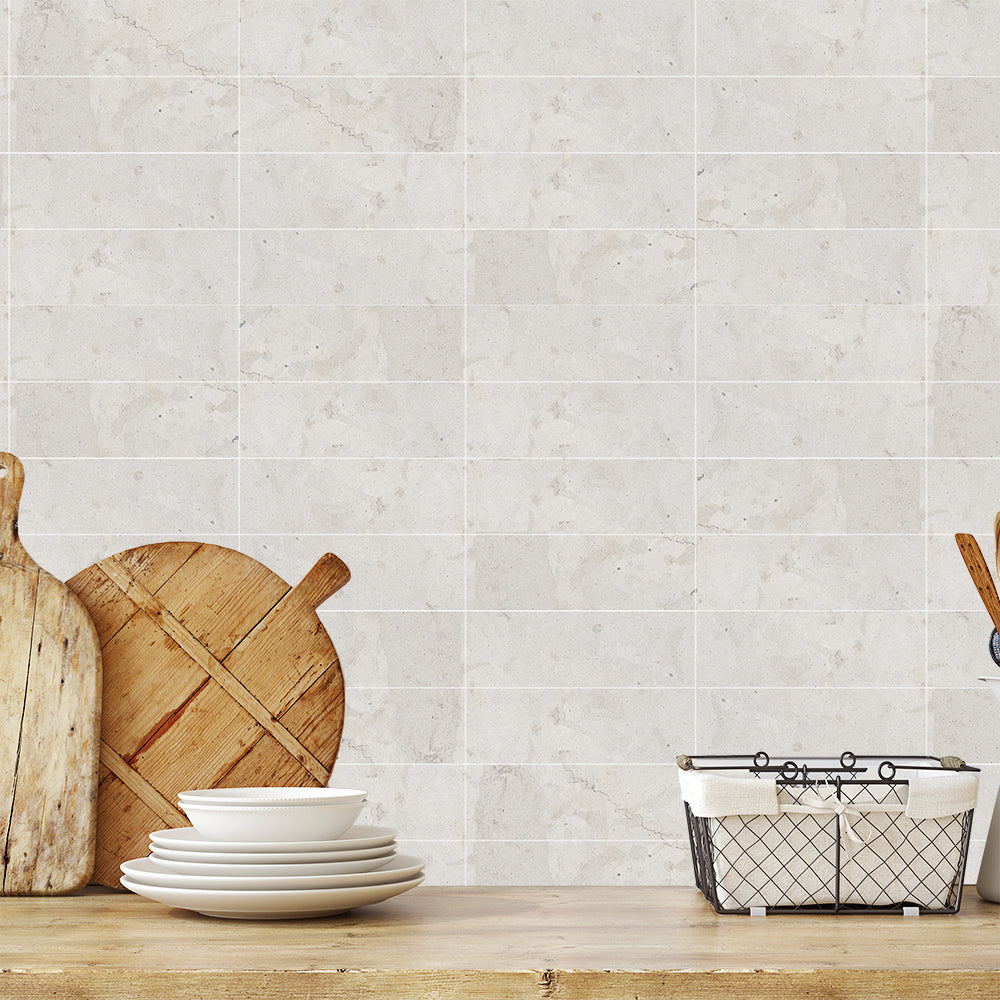 Thala Gray Honed Subway Limestone Tile