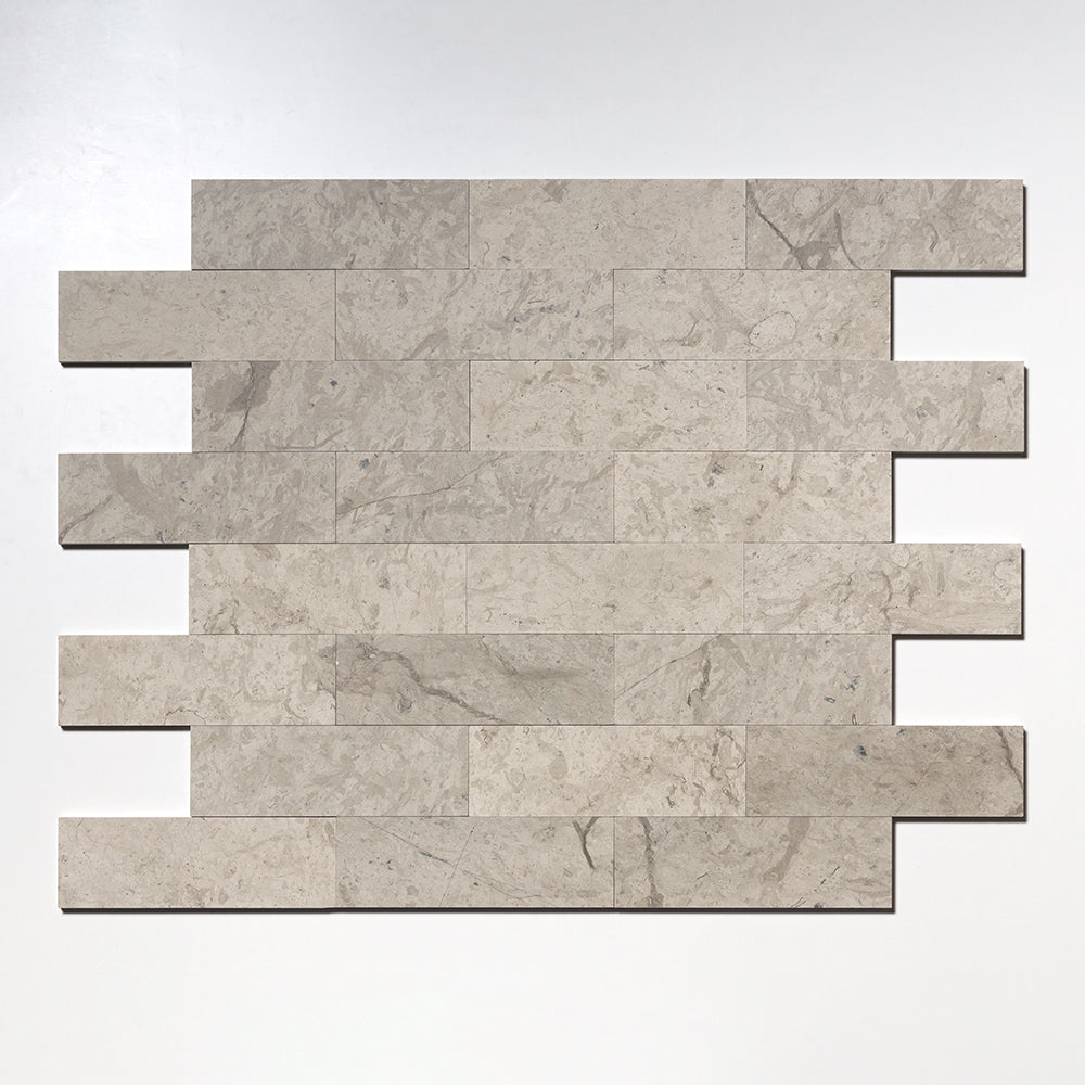 Thala Gray Honed Subway Limestone Tile