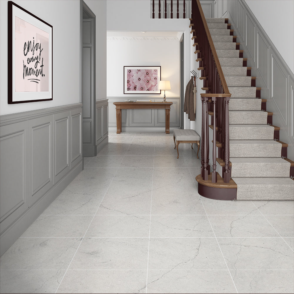 Thala Gray Honed Limestone Tile
