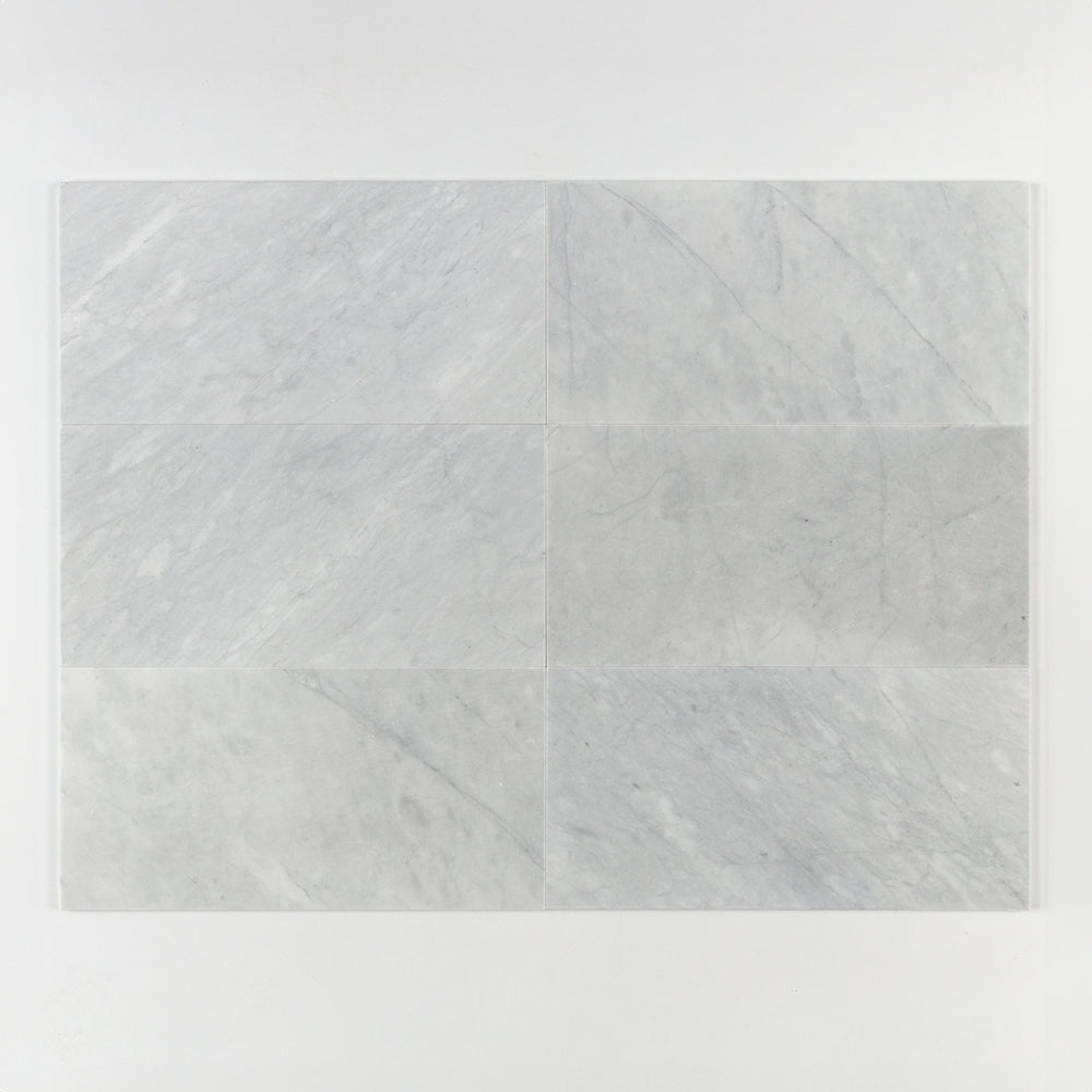 Carrara T Honed Marble Tile