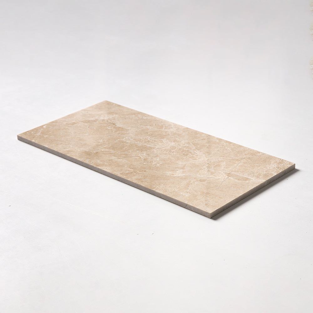 Delicate Beige Polished Marble Tile