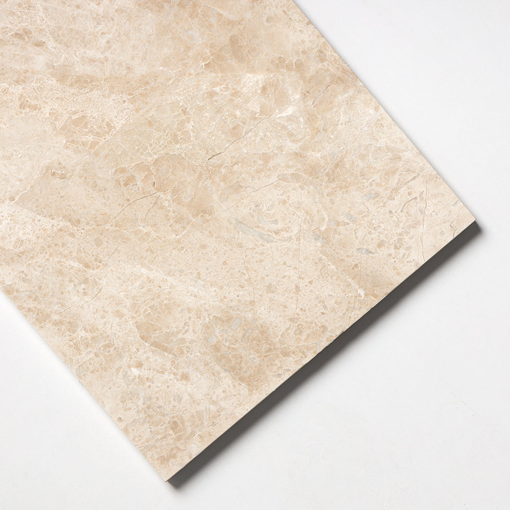 Delicate Beige Polished Marble Tile