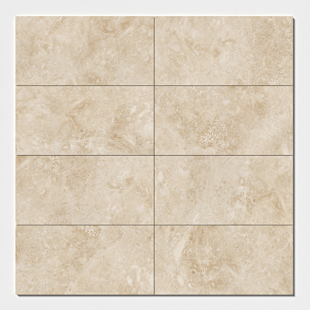Delicate Beige Polished Marble Tile