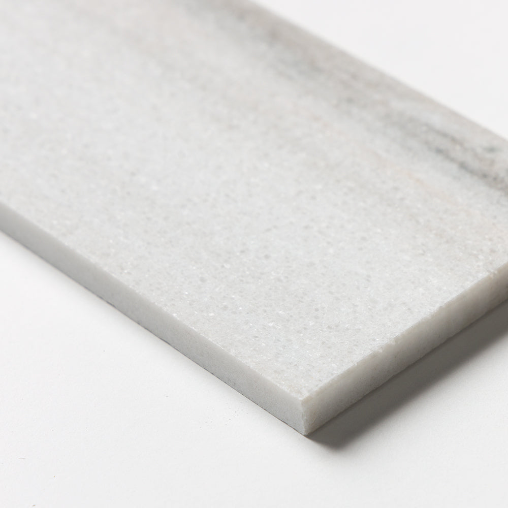 Silver Sky Honed Subway Marble Tile