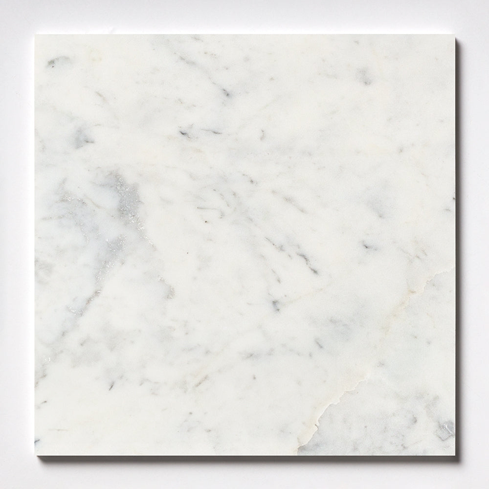 Carrara T Honed Marble Tile