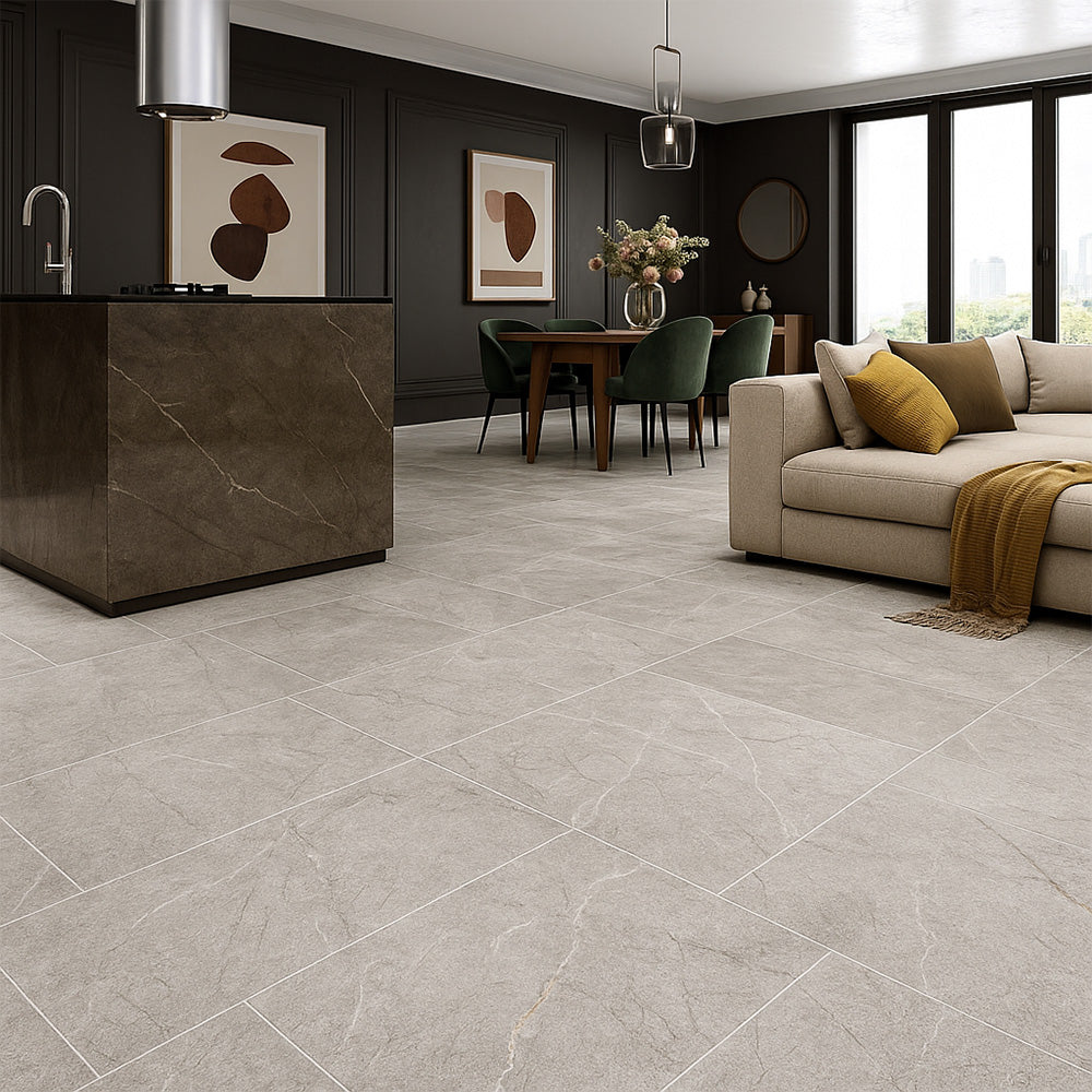 Sky Blue Textured Marble Tile