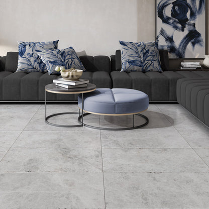 Sky Blue Textured Marble Tile