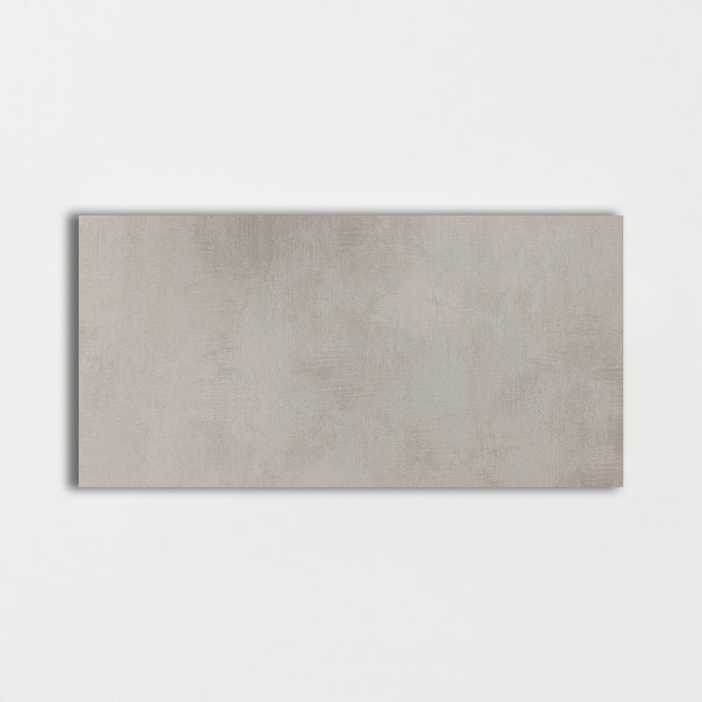 Gray Rectified Concrete Look Porcelain Tile