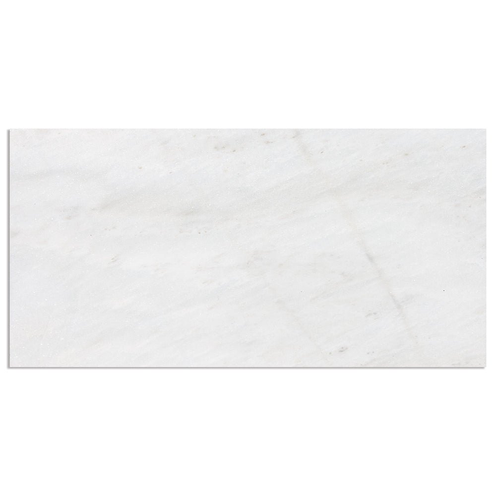 Fantasy White Honed Marble Tile