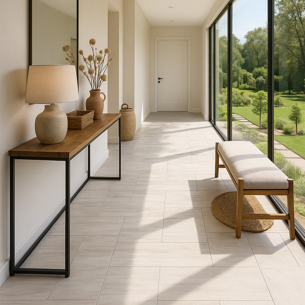 Bianco Dolomiti Honed Marble Tile