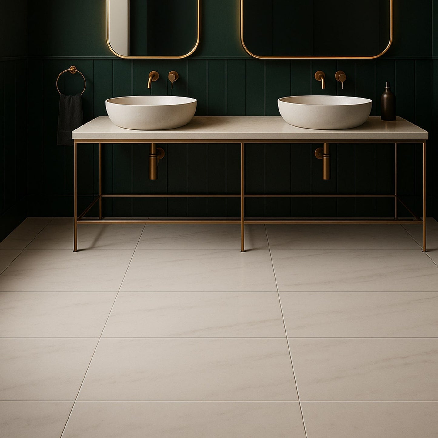 Bianco Dolomiti Honed Marble Tile