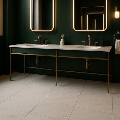 Bianco Dolomiti Honed Marble Tile