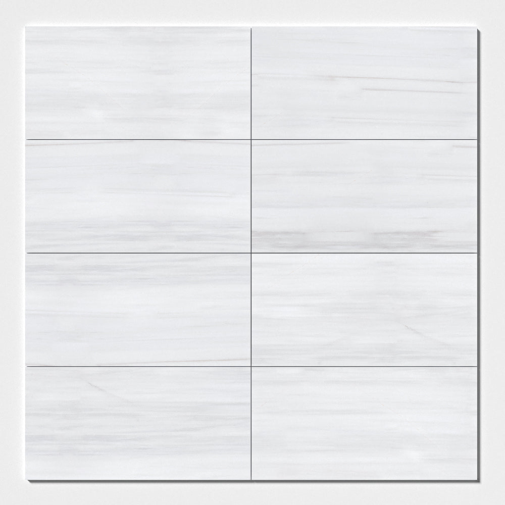 Bianco Dolomiti Honed Marble Tile