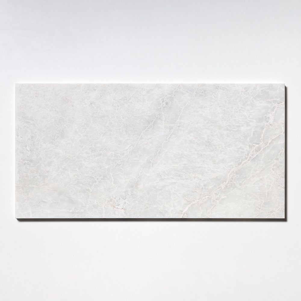 Siberian White Honed Marble Tile