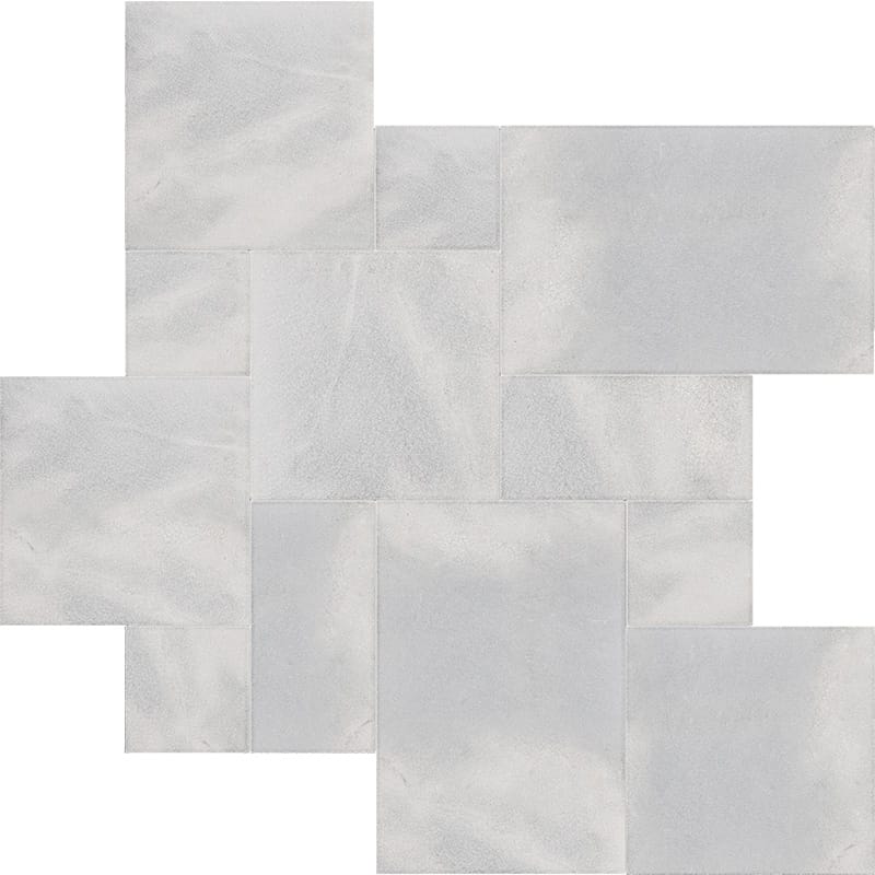 Bardiglio Light Textured Marble Tile