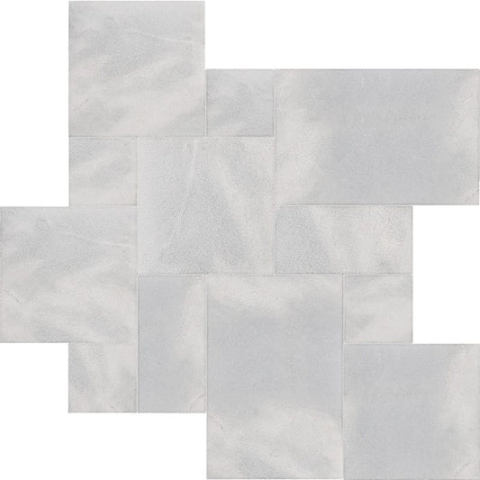 Bardiglio Light Textured Marble Tile