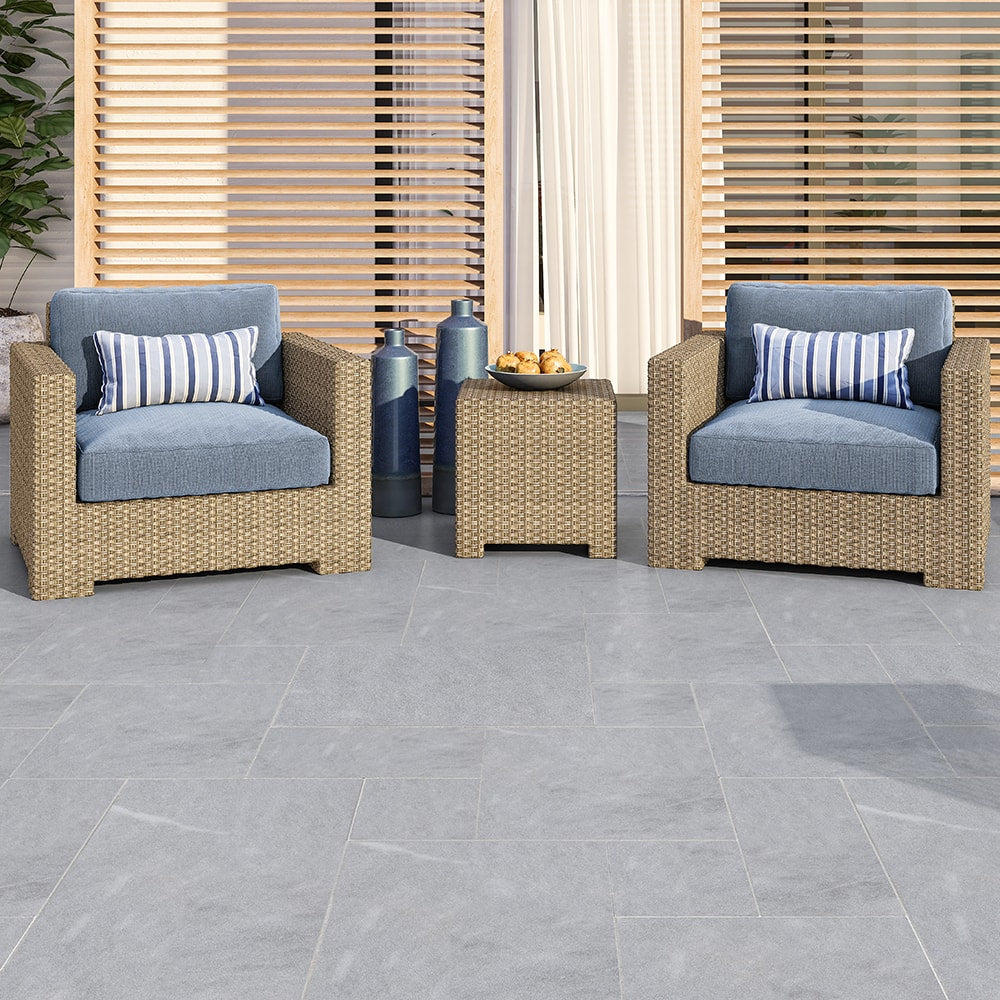 Bardiglio Light Textured Marble Tile
