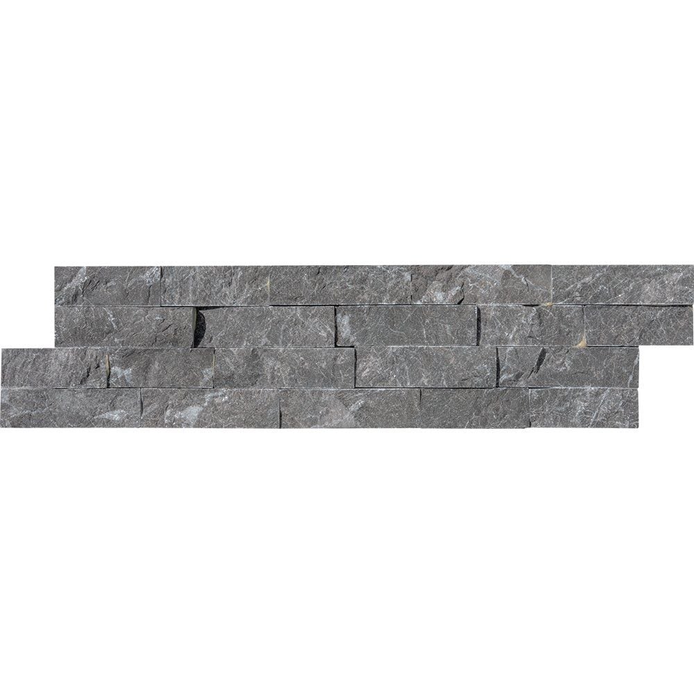 Graphite Black Rock Face Marble Ledger Panel