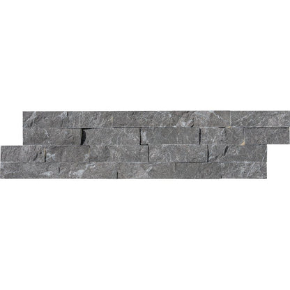 Graphite Black Rock Face Marble Ledger Panel