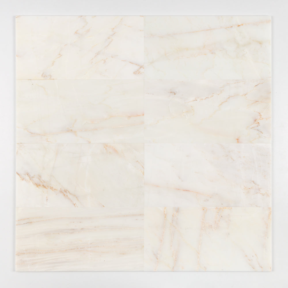 Calacatta Cremo Honed Marble Tile