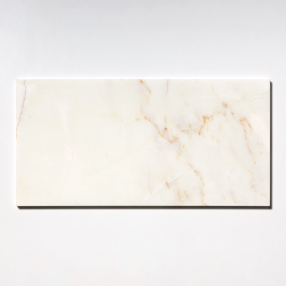 Calacatta Cremo Honed Marble Tile