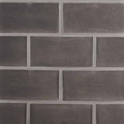 Coffee Glossy Subway Ceramic Tile
