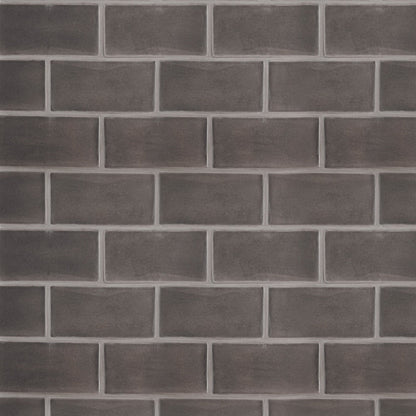 Coffee Glossy Subway Ceramic Tile