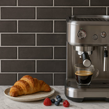 Coffee Glossy Subway Ceramic Tile