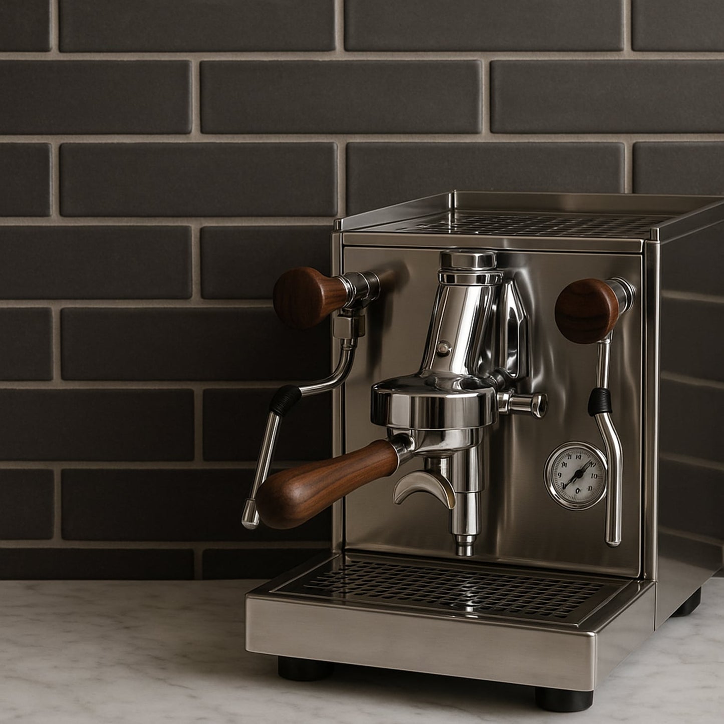 Coffee Glossy Subway Ceramic Tile